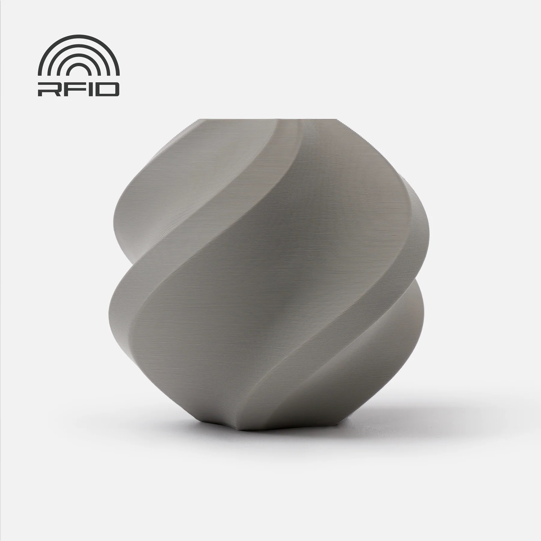 PLA-пластик Basic Bambu Lab Filament Gray з RFID чіпом для 3D
